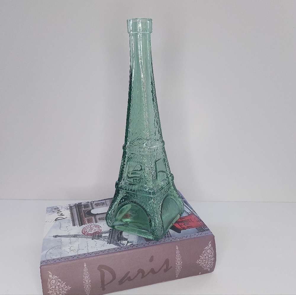 Wards Glass  Eiffel Tower Decanter Bottle - 10.5 Inch - Picture 3 of 7